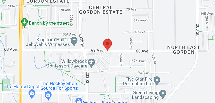 map of 61 20350 68 AVENUE